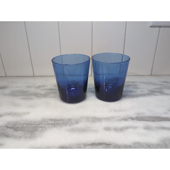Anchor Hocking Cobalt Blue Whiskey Glasses,‎ Old Fashioned Glasses, Barware - Picture 2 of 9